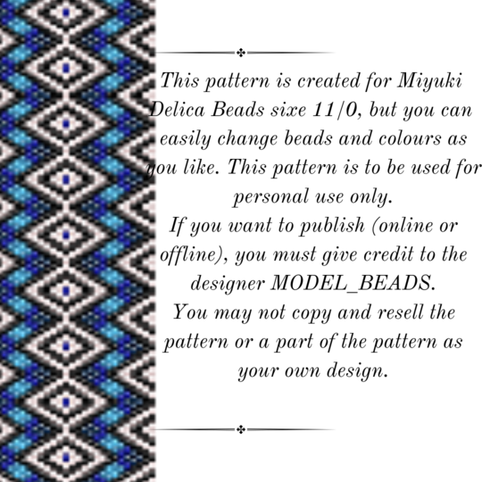 Blue Mirage Peyote Stitch Bracelet