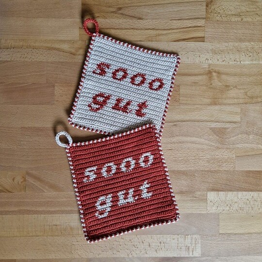 Häkelanleitung Topflappen "sooo gut"