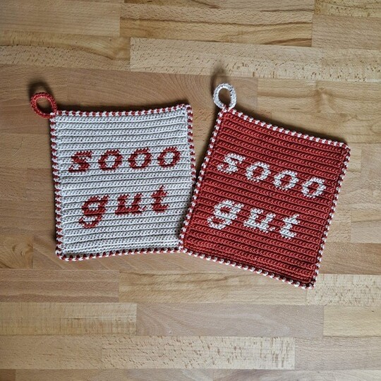 Häkelanleitung Topflappen "sooo gut"