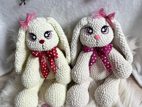 Häkelanleitung Hase Ella & Lilly Langohr PDF deutsch