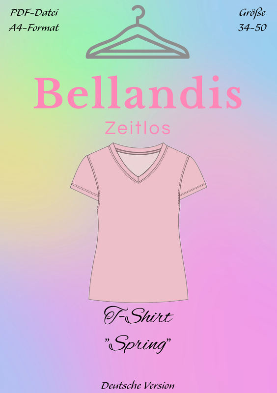 E-Book Schnittmuster Bellandis T-Shirt "Spring" mit deutscher Anleitung