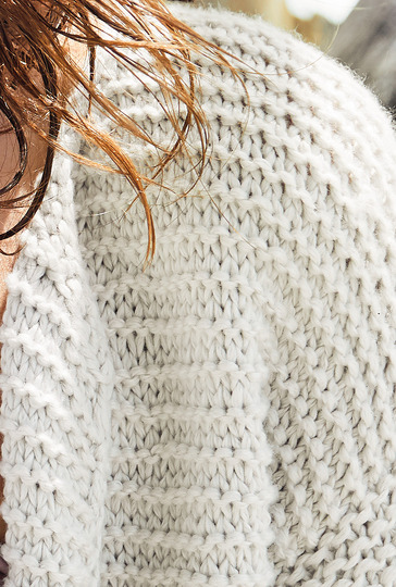 Jacke in Kraus rechts in Grau