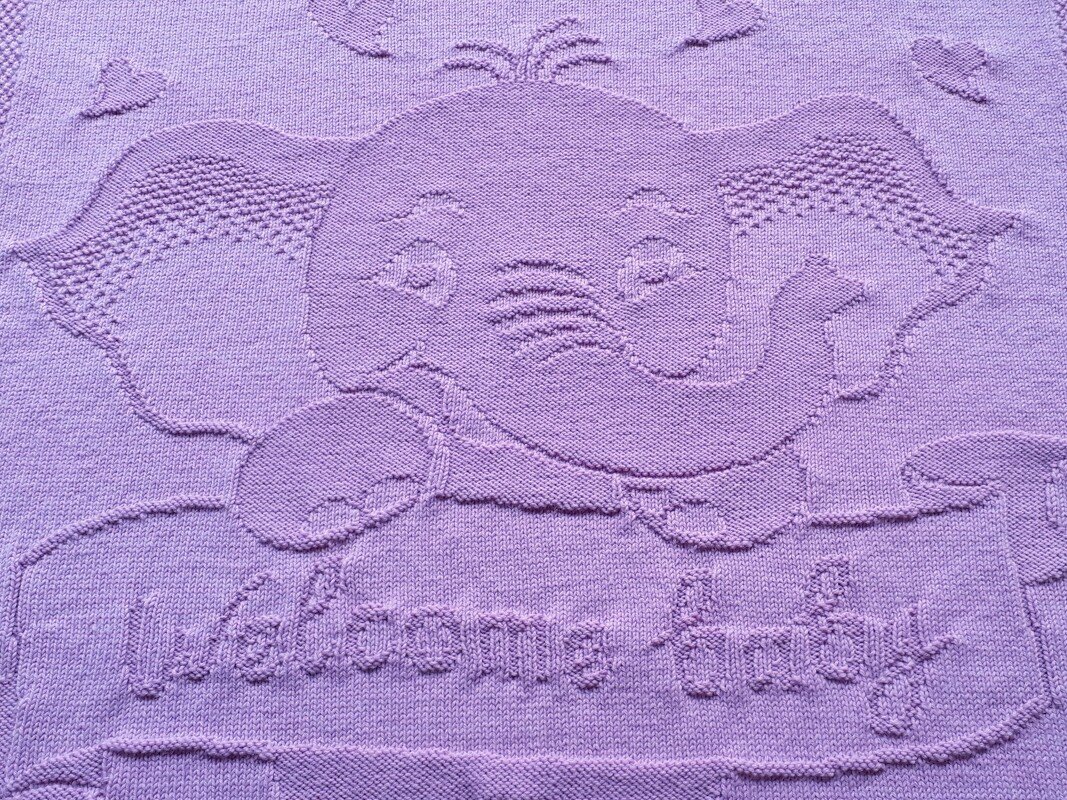 Strickanleitung Babydecke "Welcome baby"