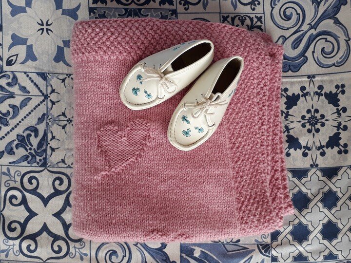 Strickanleitung Babydecke "Welcome baby"