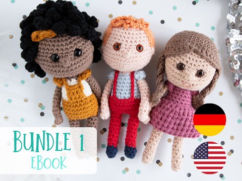 Lucky-me Häkelpuppen Bundle 1