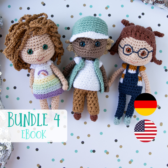 Lucky Me Crochet Doll Bundle 4