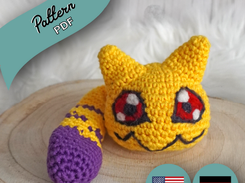 Digital Monster Baby - Amigurumi - Häkelanleitung 10
