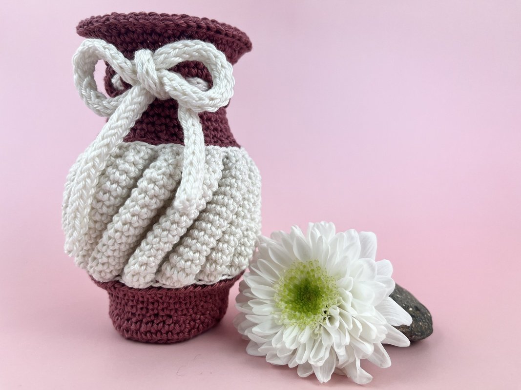 Kleine Vase f&uuml;r ECHTE Blumen, als Geschenk zB Muttertag, Valentin, stabil - Bild 3