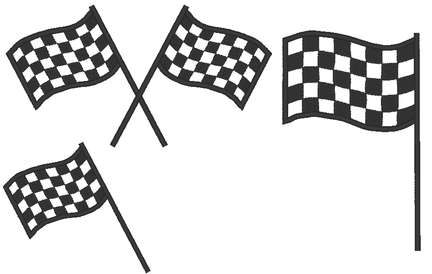 Stickdatei - Zielflagge