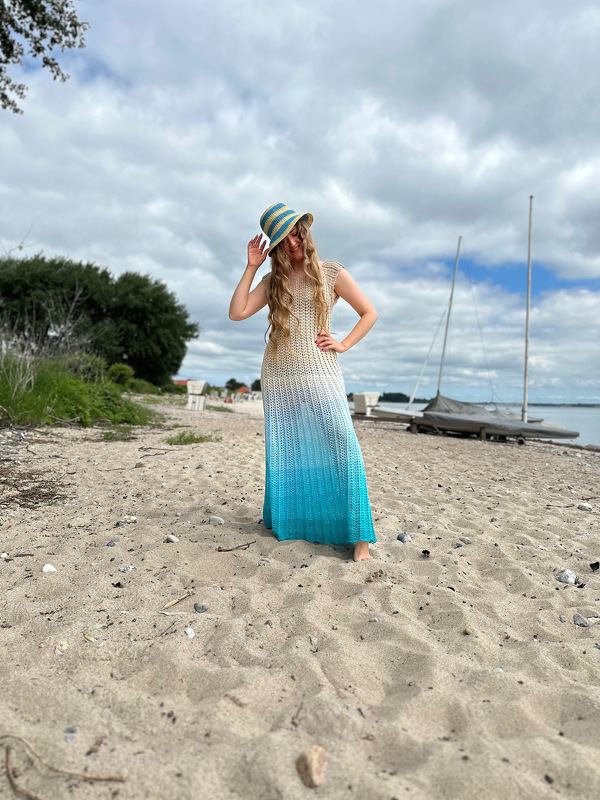 1-Bobbel-A-Linie-Häkelkleid „Strandstar“ - Bild 7
