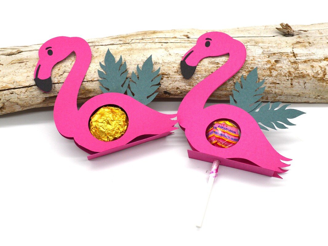 Plotterdatei Flamingo zum Befüllen für Schokokugel Lolli - Bild 5