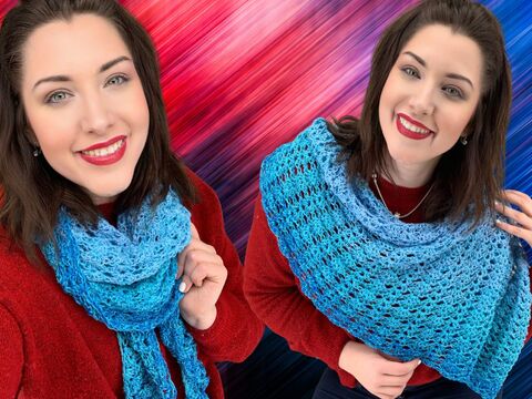 Häkelanleitung Tuch "DELFINA"