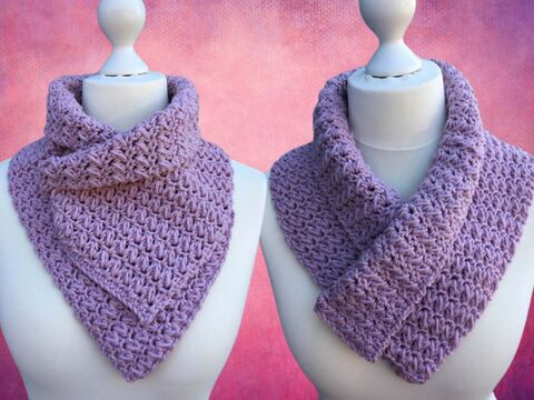 Häkelanleitung Halstuch "HAPPY"