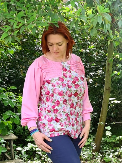 Leea Kleider oder Shirt Schnitt mit Faltenpartie 32 - 44