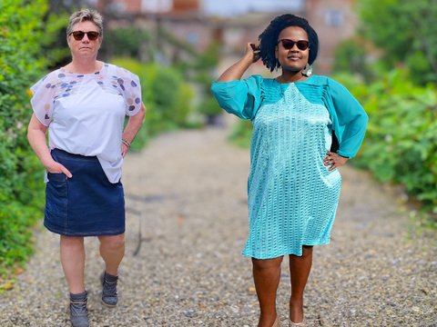 LEEA Oberteil mit Faltenpartie 44 - 54