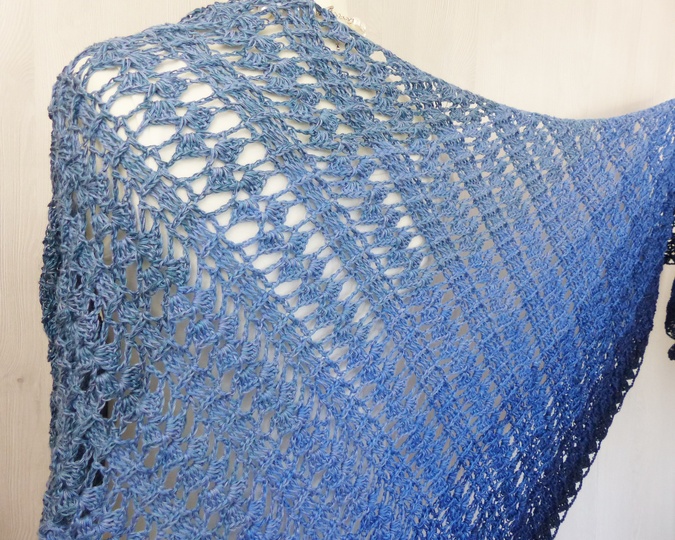 Häkelanleitung SommerGlüück ein luftig leichtes Dreieckstuch