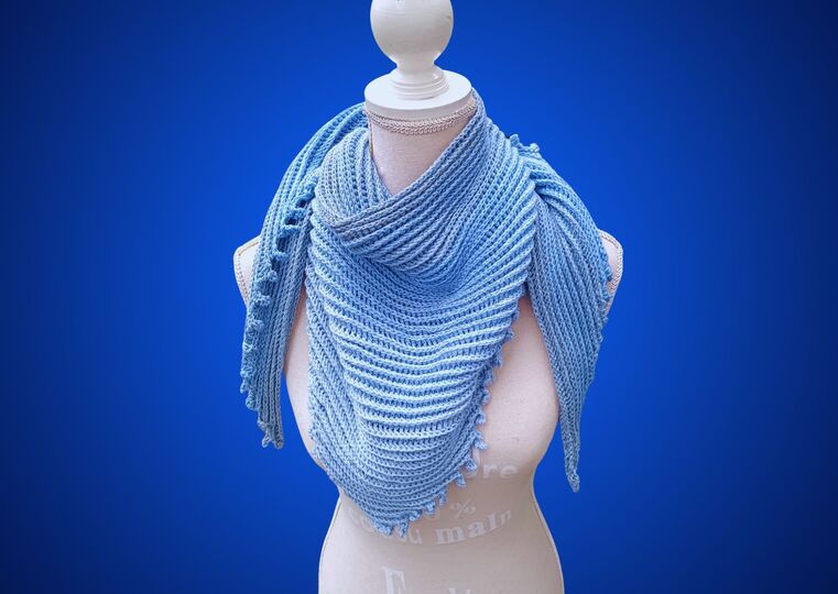 Häkelanleitung Tuch "EISKÖNIGIN"