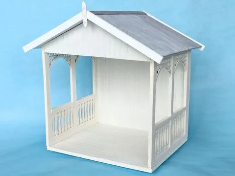 Bastelanleitung Miniatur-Gartenhaus