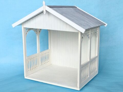 Bastelanleitung Miniatur-Kreativhaus 1:12