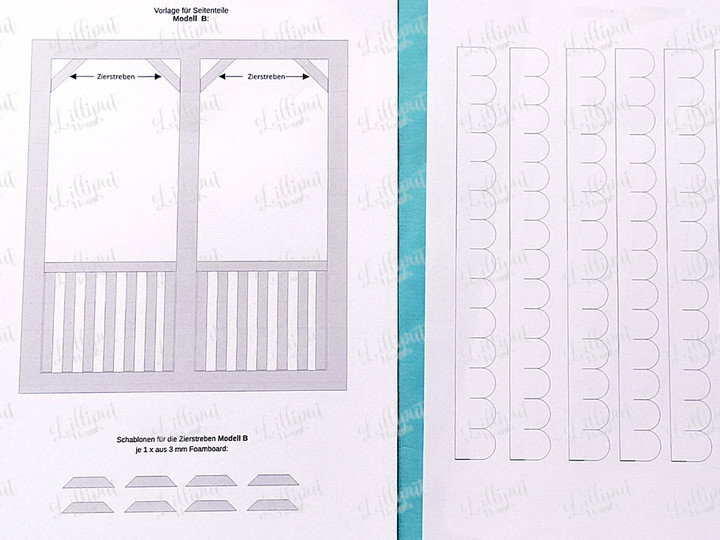 Bastelanleitung Miniatur-Gartenhaus