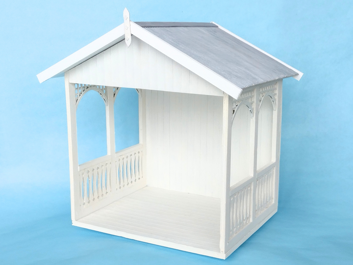 Miniatur-Kreativhaus 1:12 - Bauanleitung mit Vorlagen, Fotos & Schablonen