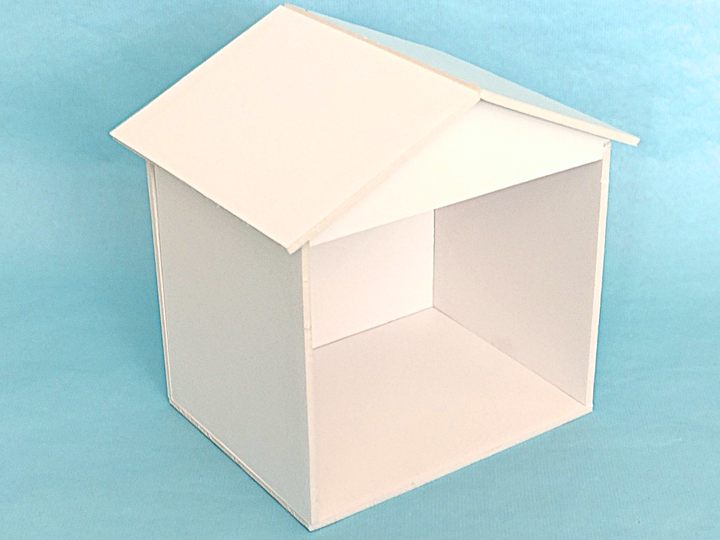 Miniatur-Kreativhaus 1:12 - Bauanleitung mit Vorlagen, Fotos & Schablonen