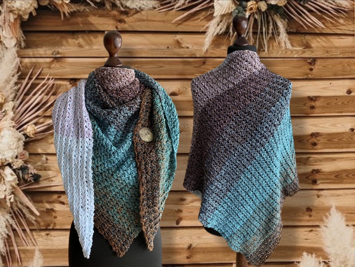 Eywa-Häkelanleitung für ein asymmetrisches Tuch