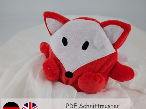 reversible cuddly toy "Krempeltier" fox Level 2 - sewing instruction