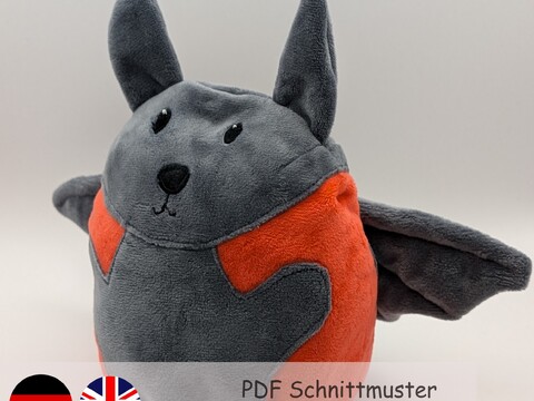 reversible cuddly toy "Krempeltier" bat Level 1 - sewing instruction