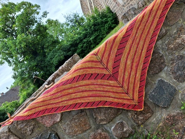 Bumerangtuch "Hibiskus"