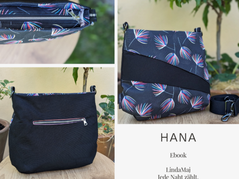 Anleitung Reißverschlusstasche mit Faltung "Hana"