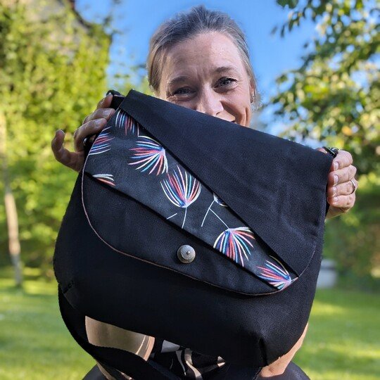 Anleitung Umhängetasche mit Taschenklappe "Hanalei"