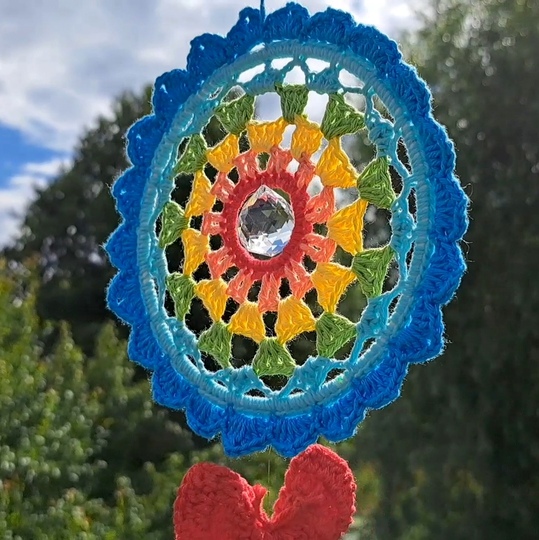 Sonnenf&auml;nger / Traumf&auml;nger h&auml;keln - H&auml;kelanleitung PDF