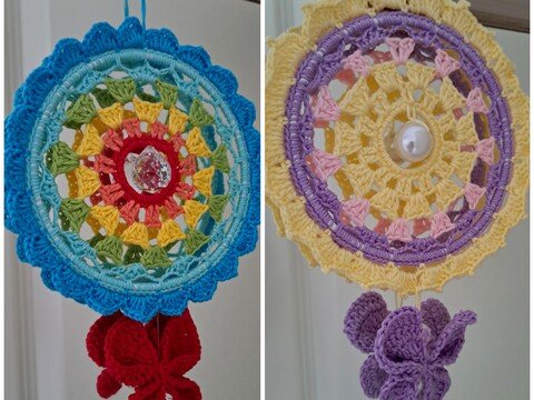 Sonnenfänger / Traumfänger häkeln - Häkelanleitung PDF