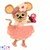 Mouse Girl crochet pattern applique