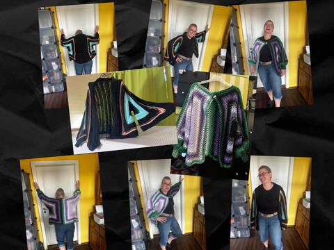 **Hexagon Jacket "Miscellaneous" – Crochet Pattern with Two Jacket Versions