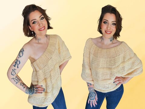 Häkelanleitung Poncho "VANILLA TWILIGHT"