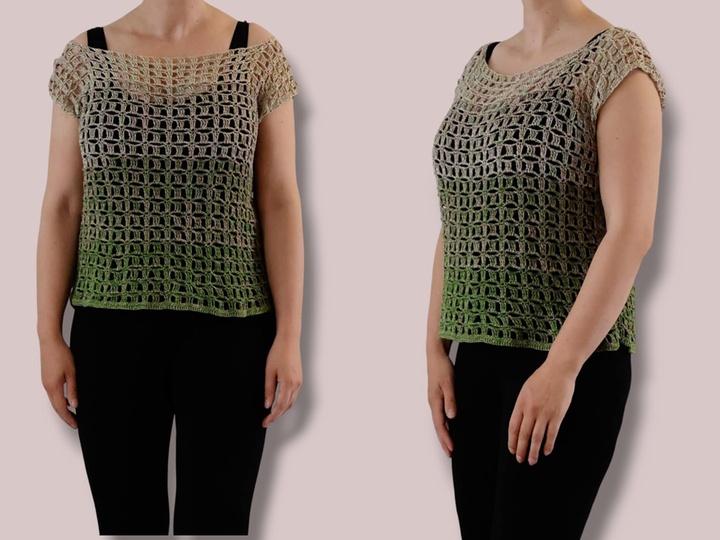 Häkelanleitung Sommershirt - Netzshirt "Juwel"
