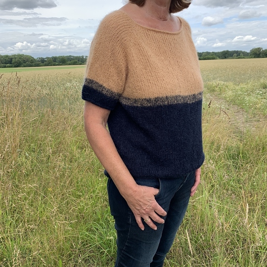 Strickanleitung Kurzarmpulli Annelie Größe 36 – 46