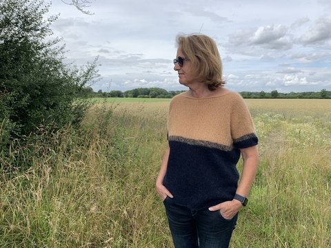 Strickanleitung Kurzarmpulli Annelie Größe 36 – 46