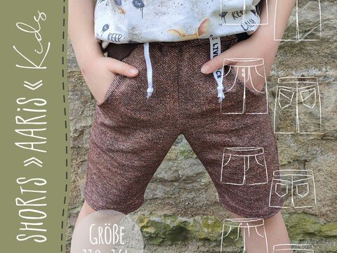 SHORTS "AARIS" - KIDS (110-164 je 3 Weiten) - Schnittmuster und Anleitung
