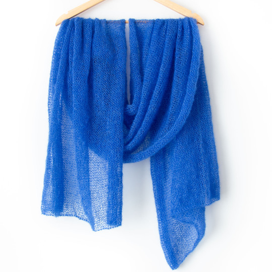 Knitting Pattern Knit Mohair shawl wedding bridal stole long women scarf