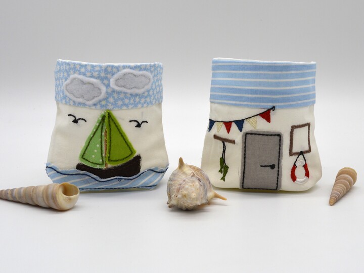 Stickdatei Lichterbeutel maritim