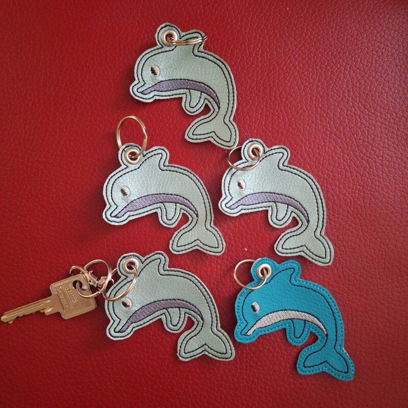 Stickdatei Delfin Schlüsselanhänger ITH Stickdatei - Bild 6