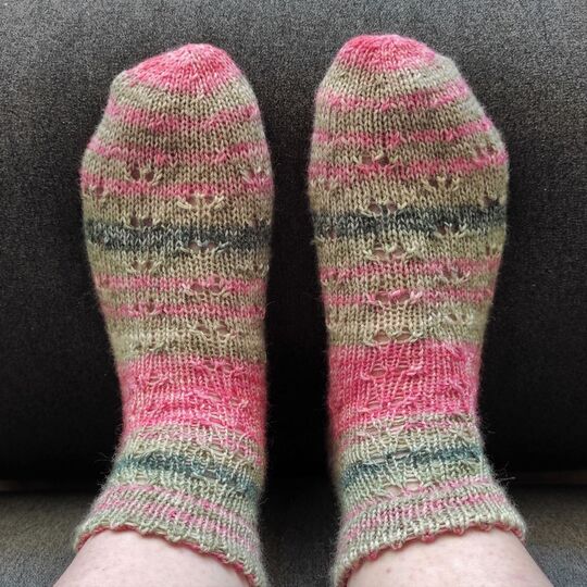 Sneakersocken Blumenwiese in Gr. 38/39