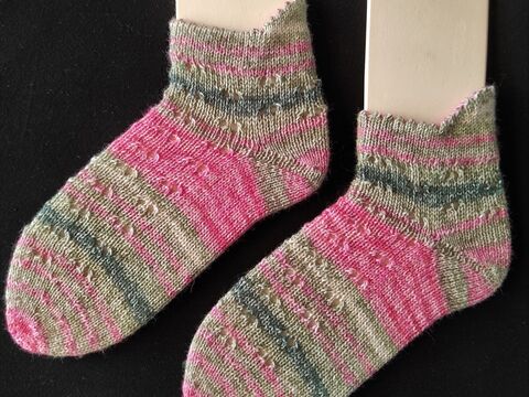 Sneakersocken Blumenwiese in Gr. 38/39