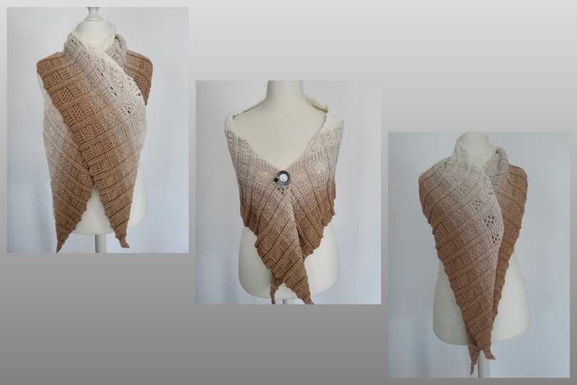 flaches Dreieckstuch "Sonnenaufgang"