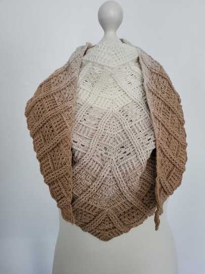 flaches Dreieckstuch "Sonnenaufgang"