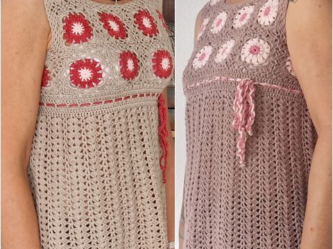 Häkelanleitung für das Tunika-Shirt "Blümchen"