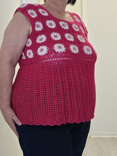 Häkelanleitung für das Tunika-Shirt "Blümchen"